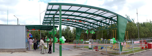 В Новополоцке открылась первая АГЗС. Фото Игоря Супроненка.