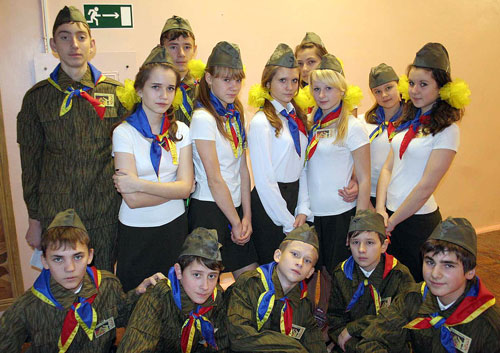 Команда-победитель - клуб юных спасателей-пожарных «Пламя» СШ№14