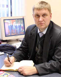 Начальник отдела по делам молодежи Новополоцкого горисполкома Андрей Одиночкин.
