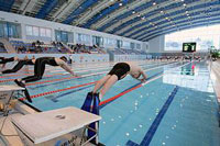 Во Дворце водного спорта минского спортивно-оздоровительного комплекса «Олимпийский» прошли соревнования по скоростному плаванию в ластах «Кубок Содружества-2013»
