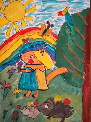 Конкурс на лучший детский рисунок на экологическую тематику - 2015. Горупич Злата, 7 лет, «Белкин день рождения»