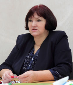 Начальник отдела торговли и услуг Новополоцкого горисполкома Ирина Минчукова. Фото Н.Авсеева