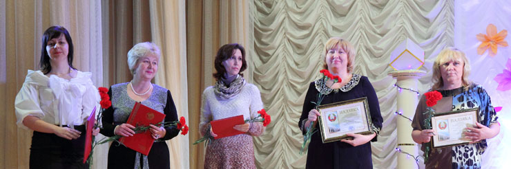 Победительницы городского конкурса «Женщина года города Новополоцка 2014»