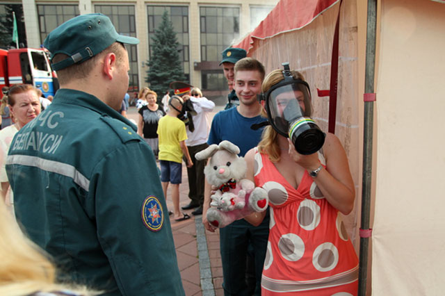 «День пожарной службы» на площади Строителей в Новополоцке (25 июля 2016г.)