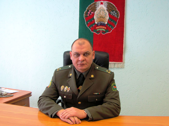 Начальник Полоцкого пограничного отряда полковником Владислав БРУЕВ