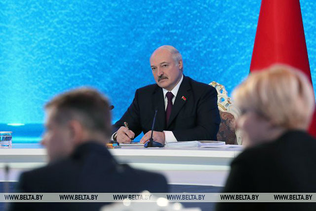 Большой разговор с Президентом Беларуси Александром Лукашенко. Ключевые моменты выступления [Фото БЕЛТА]